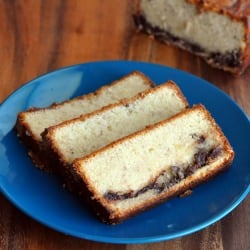 Banana Nutella Pound Cake