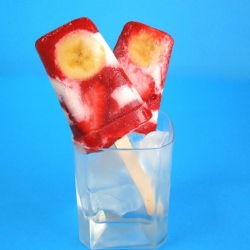 Strawberry Banana Ice Pops