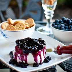 Goat Cheese Blueberry Vanilla Compote