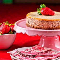 Roasted Strawberry Cheesecake