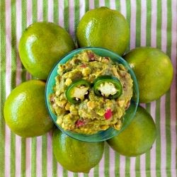 Spicy, Lime-y, Cilantro-y Guacamole