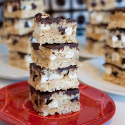 Cookie Dough Rice Krispie Bars