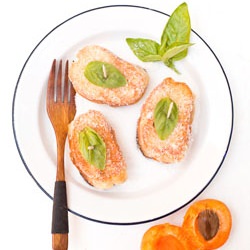 Sweet Apricot and Basil Toast