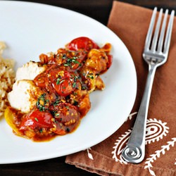Chicken with Tomato Herb Pan Sauce