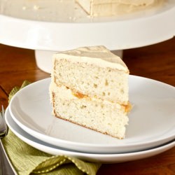 Peach Cake & Dulce de Leche Icing