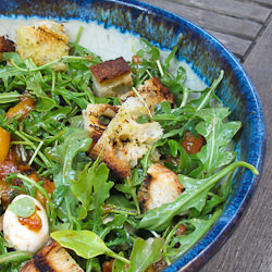 Grilled Peach Panzanella