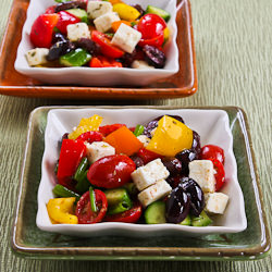Chopped Greek Salad w/ Peppers