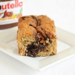 Banana Nutella Swirl Bread