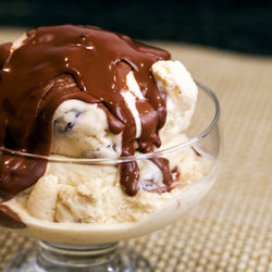 Vanilla-Cherry-Bourbon Ice Cream