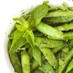 Snap Peas with Mint