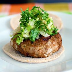 Turkey Burger w/ Pear-Jalapeno Slaw