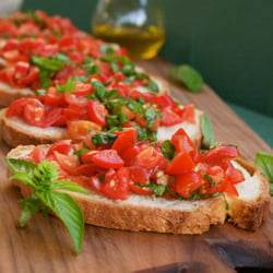 Bruschetta w/ Tomatoes & Basil