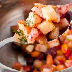 Garlic & Dill Roasted Root