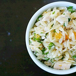 Sesame Orzo with Chicken, Apricots,