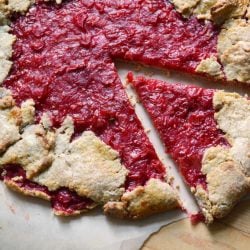 Raspberry Rhubarb Crostata