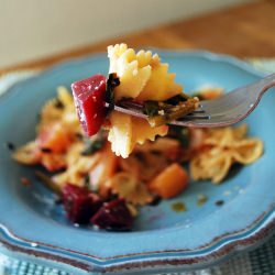 Nutty Beet Greens Pasta