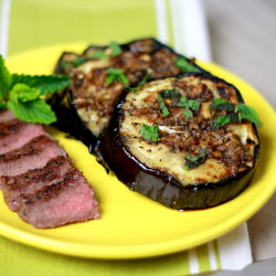 Grilled Eggplant with Garlic Sauce