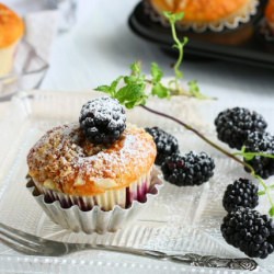 Blackberry and Hazelnut Muffins