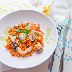 Pasta Salad with Grilled Cuttlefish