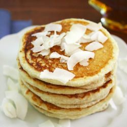 Fluffy Vegan Coconut Pancakes