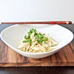 Shredded Kohlrabi Salad