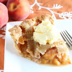 Peach Lattice Pie