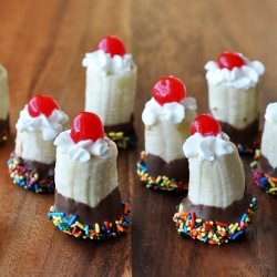 Banana Split Bites