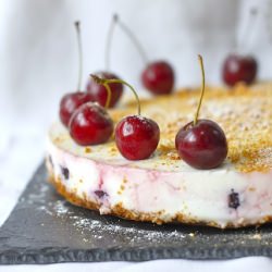 Cherry Amaretti Cheesecake