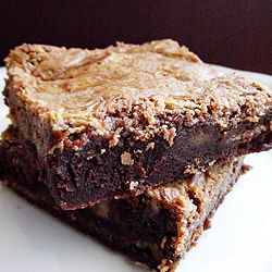 Peanut Butter Swirled Brownies