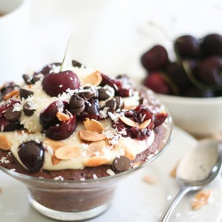 Chocolate Cherry Buckwheat Bake