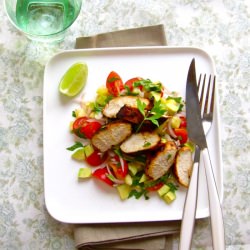 Chicken with Avocado Salad
