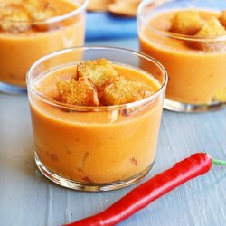 Gazpacho with Chilli and Croutons