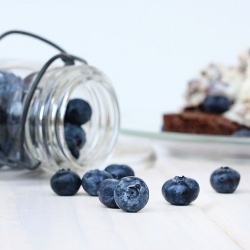 Bluebery Brownie Ice Cream