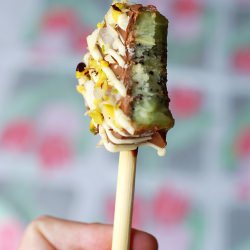 Frozen Kiwi and Banana Pops