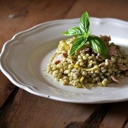 Barley Salad with Pesto and Tuna