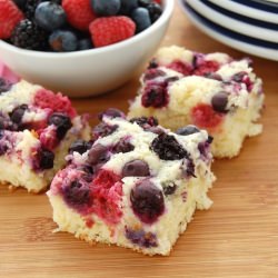 Coconut-Lime Berry Cake