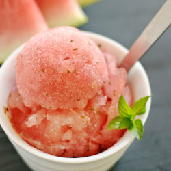 Watermelon Mint Sorbet