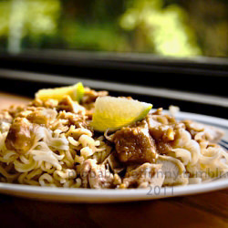 Peanut Noodles with Chicken
