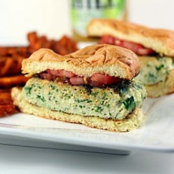 Spinach Feta Turkey Burger