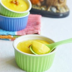 Eggless Vanilla Pudding