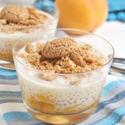 Tapioca Pudding with Peaches