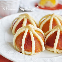 Baked Peaches w/ Marzipan