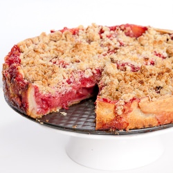Strawberry Crumb Pie