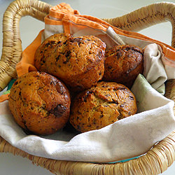 Dark Chocolate & Orange Muffins