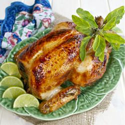 Pandan Brined Roast Chicken