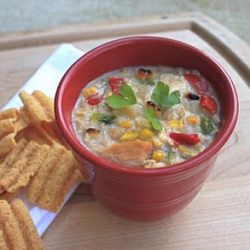 Grilled Corn and Chicken Chowder