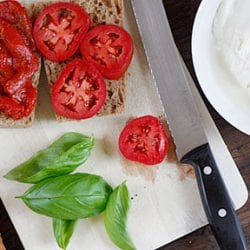 Tomato Mozzarella & Pepper Sandwich
