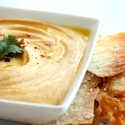 Spicy Hummus & Lavash Crackers