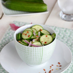 Sweet & Spicy Cucumber Salad