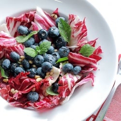 Blueberries, Mint and Radicchio